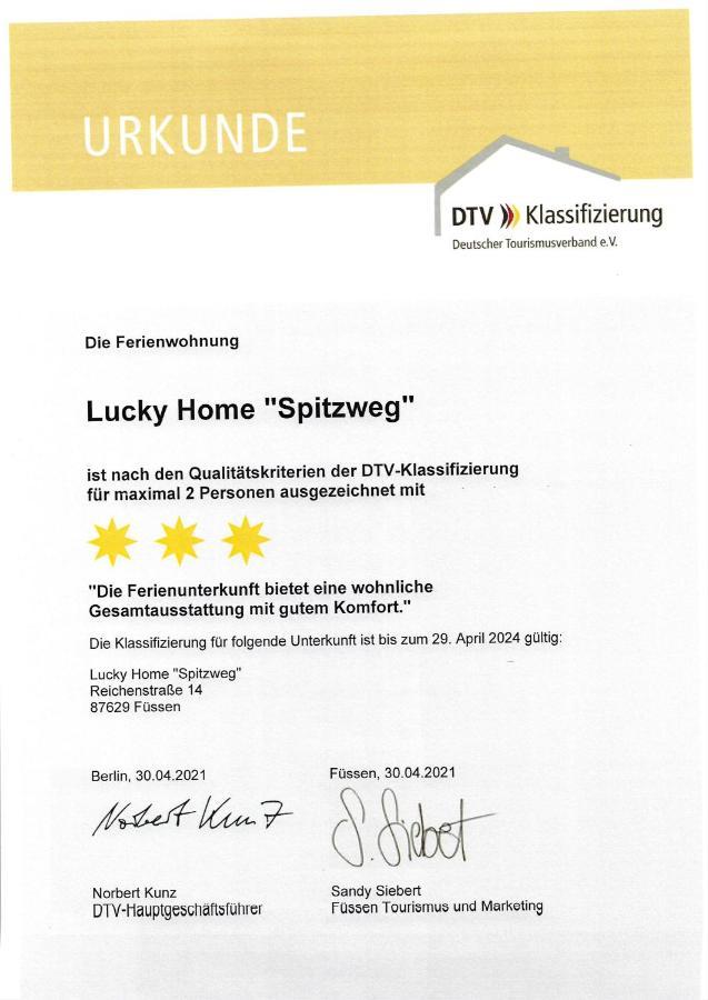 Lucky Home Spitzweg Appartment Füssen Esterno foto
